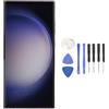 Sxhlseller per S23 Ultra 5G SM S918B Versione Internazionale UE Schermo AMOLED da 6,8 Pollici Gruppo Touch con Cornice Dimensioni Originali e Funzione di Impronta Digitale, (Purple)