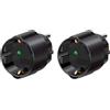Brennenstuhl 1508550 Protezione Contatto Adattatore da Viaggio (15 A/250 V) 2