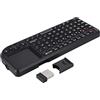 Akozon Tastiera Mini Dattilografia, Tastiera Palmare Retroilluminata USB Ultra Mini Sottile per / 4 360 Touchpad Wireless a 2,4 GHz/Ricaricabile