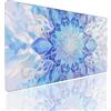 Generico Tappetino Mouse XL Gaming 900x300x4mm Mouse Pad Mat Waterproof, Tappetino Scrivania Grande in Gomma Antiscivolo, Mousepad con Bordi Cuciti, Tappeto Sottomano Scrivania Tappetino per Mouse Symmetry (6)