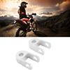 Miyinla 2pcs Universale Motocicletta Ammortizzatore Posteriore Riser Altezza Estensione 3cm Telaio Argento per Modifica Motociclo(Senza vite)