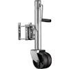 Wiltec Servotimone con ruota di appoggio doppia, portata 680 kg, ruotino di appoggio per carichi pesanti, altezza max 27 cm, per rimorchi e caravan