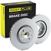RIDEX PLUS 82B0216P 2x Disco freno Anteriore con bulloni/viti Compatibilità con FIAT 500 312