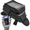 DAWCBVJQ Borsa da serbatoio per moto, Borsa da serbatoio | da impermeabile con forte magnete | da per moto Forte base magnetica Tasca frontale trasparente per donna e