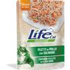 Life Cat Natural Adult Bustine per Gatti - Pollo Salmone e Carote - 30x70 gr