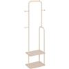 5 five simply smart Appendiabiti Liny cm.45x31 h.164 in Legno e Metallo colore Beige