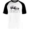 Jinbetee Space 1999 Eagle 1 T-Shirt Bianca A Maniche Corte con Maglietta da Baseball Unisex