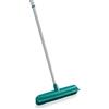 Leifheit Scopa Supra, scopa a spazzola con setole in gomma naturale per una pulizia igienica ed efficace, scopa per pavimenti con manico telescopico da 140 cm