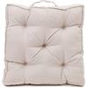 Gözze - Cuscino con Manico per il Trasporto, Cuscino per Sedia, Trapuntato, Darco, 100% Poliestere, 40 x 40 x 7 cm - Crema