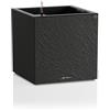 Lechuza - Vaso per piante Canto Slatestone 40 Low Dark Grey, con sistema di irrigazione, indicatore del livello dell'acqua e inserto per piante, effetto ardesia, 40 x 40 x 40 cm, 15951