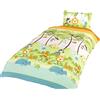 Rapport Home LCL Jungle Boogie Set Copripiumino Singolo e Federa