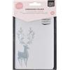 Vaessen Creative Cartella per Goffratura Renna 14,6 x 10,7 cm - Cartella per Embossing per Biglietti, Scrapbooking, Journaling - Riutilizzabile, Risultati Precisi, Per Macchine da Taglio