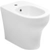 BAGNOEXPERT Bidet Taormina Filomuro 53x36 cm in Ceramica Bianco Lucido - Cod. Articolo: 03BIFP1006