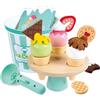 Hape Set Gelataio, Crea Gelati Personalizzati, Set da Gioco in Legno per Bambini