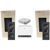 JBL Sistema audio stereo 2.1 JBL Stage 250WL con altoparlante da parete