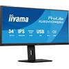 iiyama ProLite XUB3493WQSU 34" UWQHD IPS 21:9 Monitor Nero 120 Hz