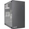 eXtremeBit PC Computer Desktop Assemblato AMD Ryzen 7 RAM 32GB SSD 500GB WiFi + BT W11 Nero