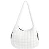 ASWACA Puffer Borsa a tracolla trapuntata per le donne Borsa a tracolla imbottita Borsa hobo Puffy Borsa alla moda 2024, bianco, Large