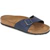 Birkenstock Madrid - Ciabatte Uomo, Blu (Pull Up Navy), 40 EU
