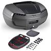 GIVI Bauletto Givi E46NB Riviera Black Edition nero con cover verniciata e piastra
