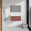 Parama Mobile bagno sospeso 80cm terracotta opaco un cassettone con lavabo bianco opaco | Bako