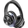OEM Cuffie wireless Bluetooth, cancellazione attiva del rumore ibrida, 50 ore di autonomia, nero