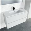 Riho copia di Lavabo rettangolare doppio in Vetroceramica bianca 121x45 cm RIHO