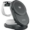 SBS Stazione Di Ricarica Wireless 3-In-1 Qi2.2 25 W Per Iphone, Apple Watch E Cuffie