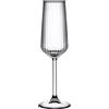 Pasabahce 19.5 cl - Allegra Focus Calice Flute Effetto Ottico In Vetro - Set 6 Pz