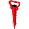 OTHERWISETRIVIAL Picchetto per Ombrellone con Trivella per Spiaggia 39cm, Diametro 32mm Supporto Anti-Vento per Sabbia e Terra, Disponibile in Varie colorazioni (Rosso)