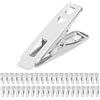 Justchee Juibao - 40 mollette per bucato in acciaio inox, antivento, antiruggine, con forte morsetto, per asciugamani da bagno, calzini, sigillatura alimentare