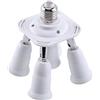 Fydun Presa Adattatore Prese di luce regolabile da E27 a E27 Base Lampada lampadina Adattatore porta lampada Presa Splitter(5 in 1)