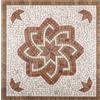 BANI MOSAICI Rosone Mosaico marmo cm 100 x 100 x 0,8 su rete per pavimenti