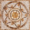 BANI MOSAICI Rosone Mosaico Marmo 90x90 cm Su Rete Per Pavimenti Interni ed Esterni