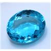 500 CT Naturale Topazio Blu di Forma Ovale Certificato Loose Gemma Con Omaggio