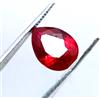 Chirag Gems 7.85 CT Naturale Sangue Rosso Rubino Birmano Pera Taglio Certificato Loose Gemme