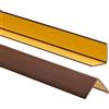 ProfiPVC Profilo Angolare PVC 30x30 mm - Listello di protezione in plastica flessibile - Striscia autoadesiva - Riparo dei profili angolari e bordi, facile da installare - 180cm, Marrone