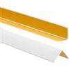 ProfiPVC Profilo Angolare PVC 30x30 mm - Listello di protezione in plastica flessibile - Striscia autoadesiva - Riparo dei profili angolari e bordi, facile da installare - 180cm, Bianco