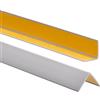 ProfiPVC Profilo Angolare PVC 30x30 mm - Listello di protezione in plastica flessibile - Striscia autoadesiva - Riparo dei profili angolari e bordi, facile da installare - 180cm, Grigio