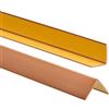 ProfiPVC Profilo Angolare PVC 30x30 mm - Listello di protezione in plastica flessibile - Striscia autoadesiva - Riparo dei profili angolari e bordi, facile da installare - 180cm, Ambra