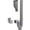 Quick Plomberie Kit sifone semplice Ø40 mm con uscita orizzontale/verticale + imbuto di scarico | Per lavatrice o lavastoviglie | Compatto, sicuro e facile da installare | QUICK PLOMBERIE