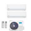 Midea Climatizzatore Condizionatore Midea Dual Split Inverter Elegance R-32 9000+9000 Btu Con M2od-18hfn8-Q Wi-Fi Incluso- New - 9+9