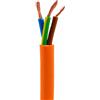 DIMELITALIA Lunghezza Metri 50, Sezione Conduttore 3x1,5mmq, CONFEZIONE 1 *** Cavo fror multipolare flessibile antifiamma arancio gommato per impianti