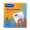 Alvita Compress Termico Terapico, Ghiaccio Istantaneo Freddo Immediato, 2 Pezzi, Materiale Gel, Stile Cold Therapy, Rectangular, No Straps, Single-Use