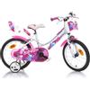 DINO BIKES Bici per Bambini 4-7 Anni - Bicicletta 16 Pollici Fairy