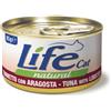 Life Cat Natural Cibo Umido per Gatti - Tonno con Aragosta - 24x85 gr