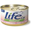 Life Cat Natural Cibo Umido per Gatti - Tonno con Gamberetti - 24x85 gr