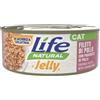 Life Cat Natural Jelly Cibo Umido in Morbida Gelatina per Gatti - Pollo con Prosciutto - 12x70 gr