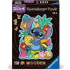 Ravensburger - Puzzle Wooden in Legno, 150 Pezzi, Tema Disney Stitch con 15 Picc