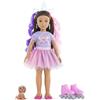 Corolle Girls Luna Unicorn Set, Dressing Doll with Dog, Unicorn Headband, Earrin
